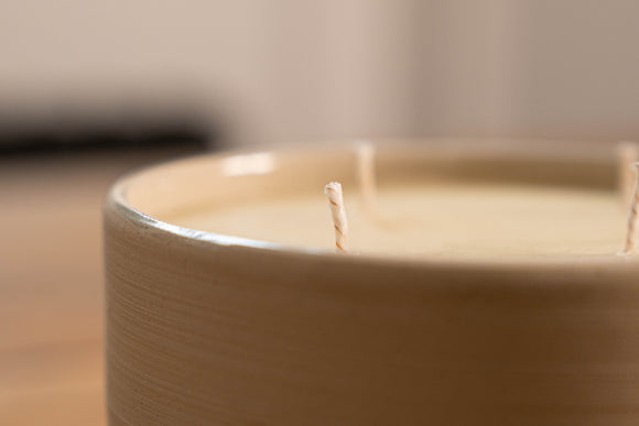 Stoneware Divine Triple Wick Aromatherapy Candle