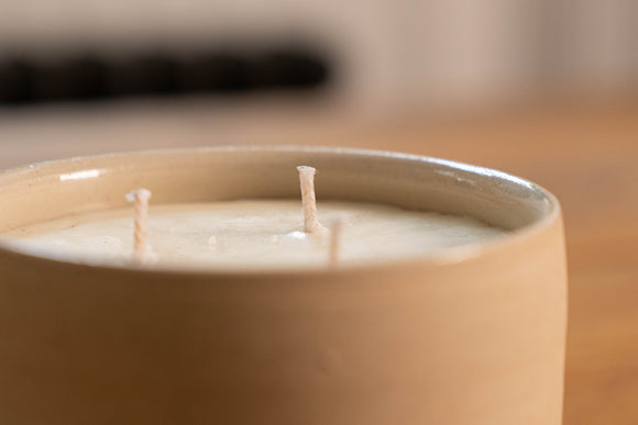 Stoneware Serenity Triple Wick Aromatherapy Candle