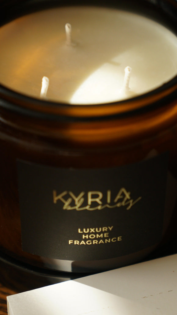 Sensual Amber Luxury Fragrance Candle